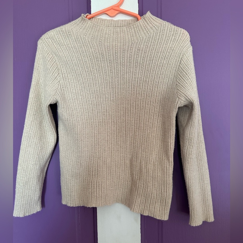 Zara Mock neck knit sweater
